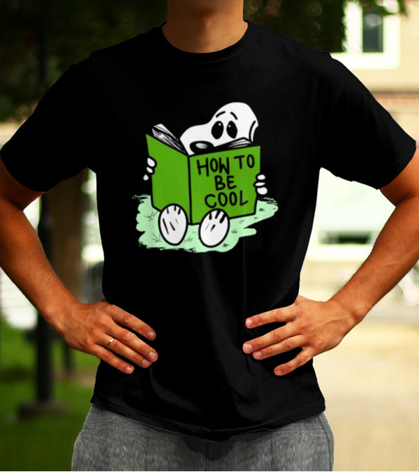 Snoopy Reading How To Be Cool Book Peanuts Comic Strip T-Shirt