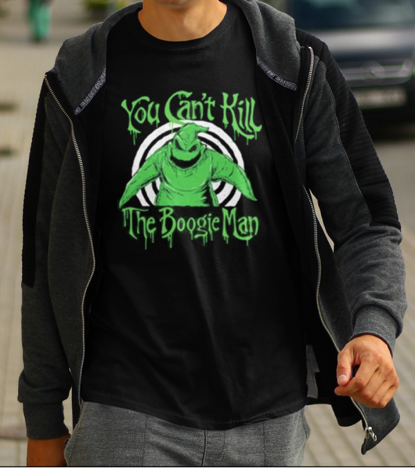 You Can’t Kill The Boogie Man Green Character Circle T-Shirt
