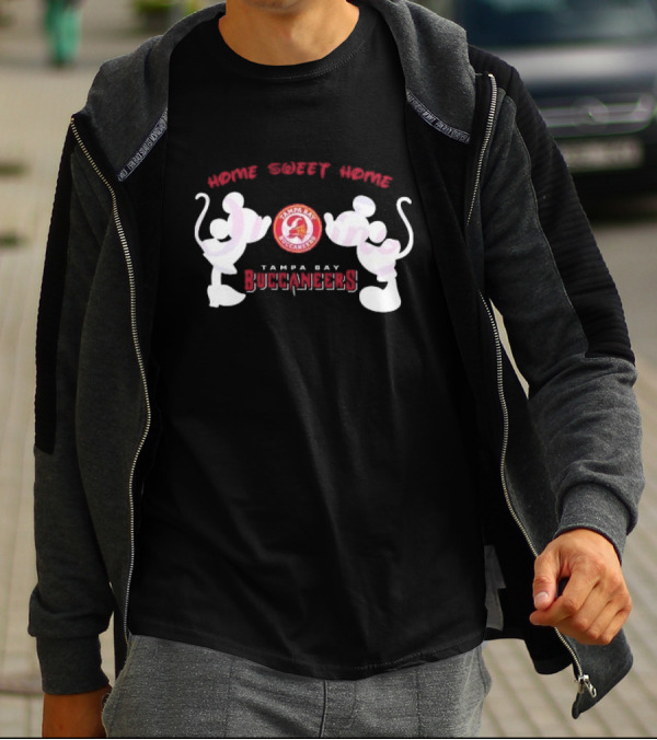 Home Sweet Home Mickey Minnie Tampa Bay Buccaneers T-Shirt