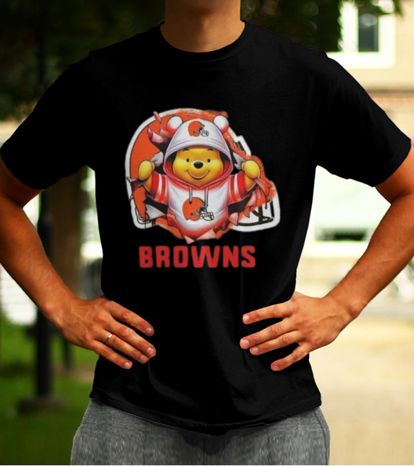 Pooh Cleveland Browns Football Team T-Shirt