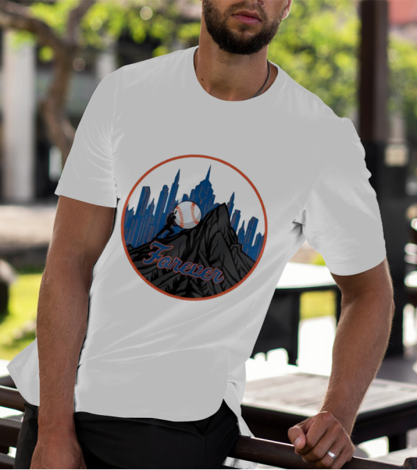 Forever New York Mets City Baseball Skyline T-Shirt