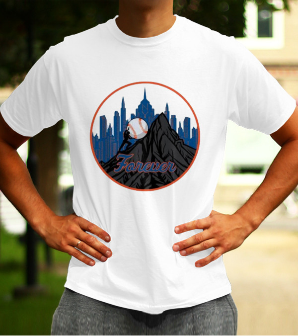 Forever New York Mets City Baseball Skyline T-Shirt