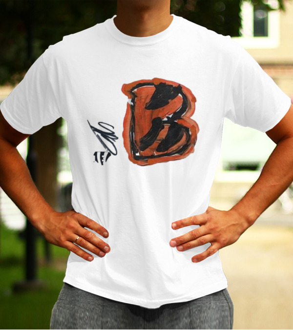 Jermaine Burton Cincinnati Bengals Paint Tri-Blend B T-Shirt