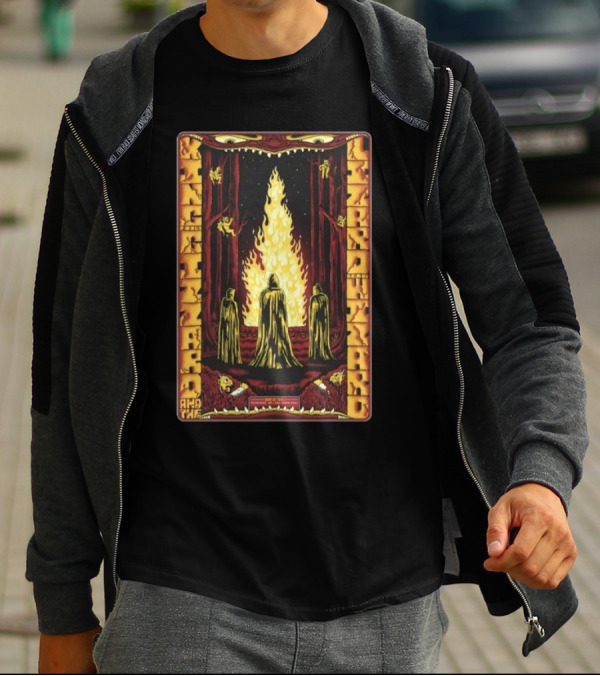 King Gizzard And The Lizard Wizard Cloaked Figures Fire May 27 T-Shirt