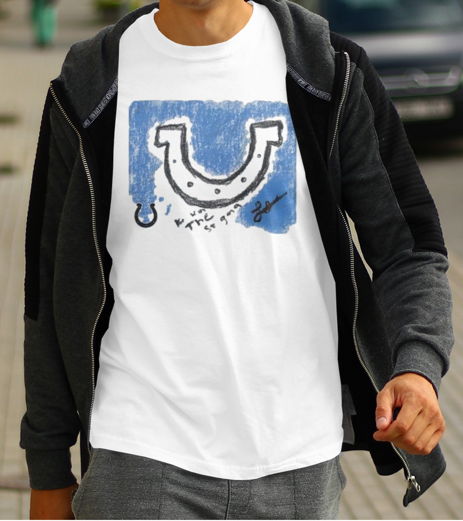 Laiatu Latu Indianapolis Colts Rookie Horseshoe Paint Tri-Blend T-Shirt