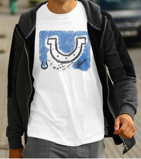 Laiatu Latu Indianapolis Colts Rookie Horseshoe Paint Tri-Blend T-Shirt