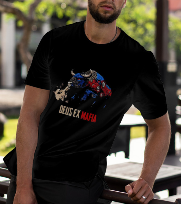 Buffalo Bills Deus Ex Mafia Charging Buffalo T-Shirt