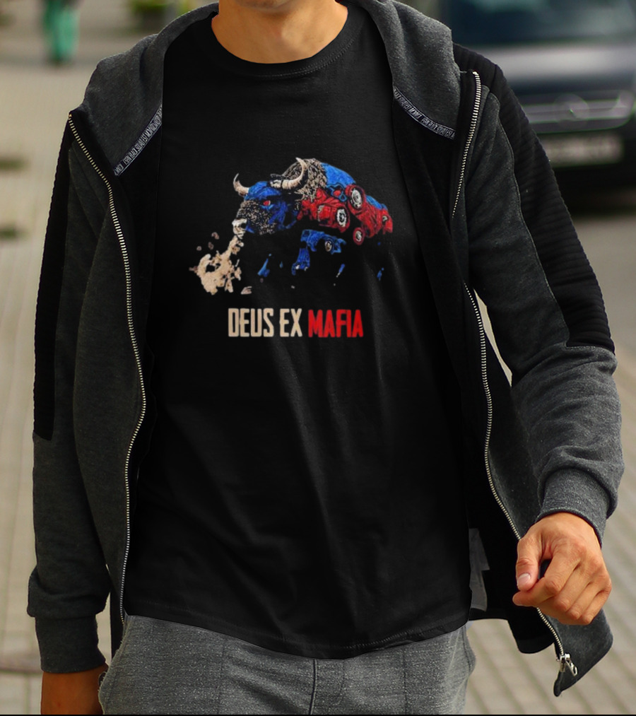Buffalo Bills Deus Ex Mafia Charging Buffalo T-Shirt