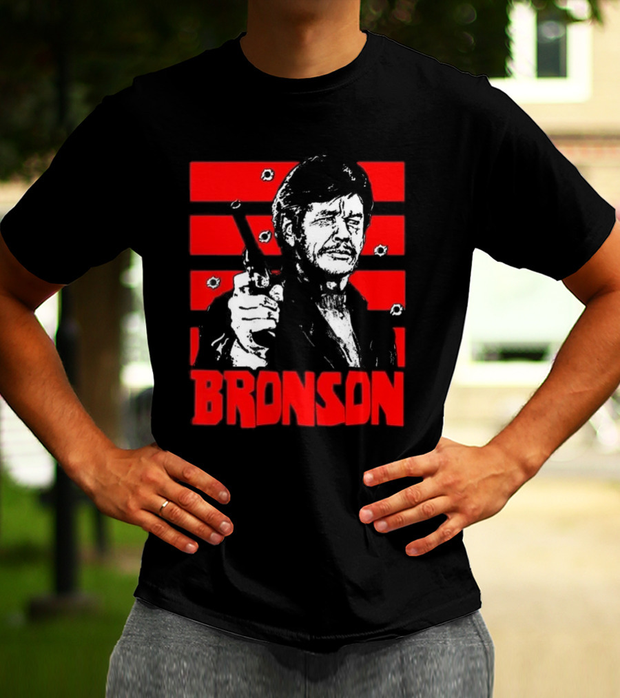 Chat Rat 99 Mag Charles Bronson 70s Movie Death Wish 1974 Gun Iconic Bronson Image T-Shirt