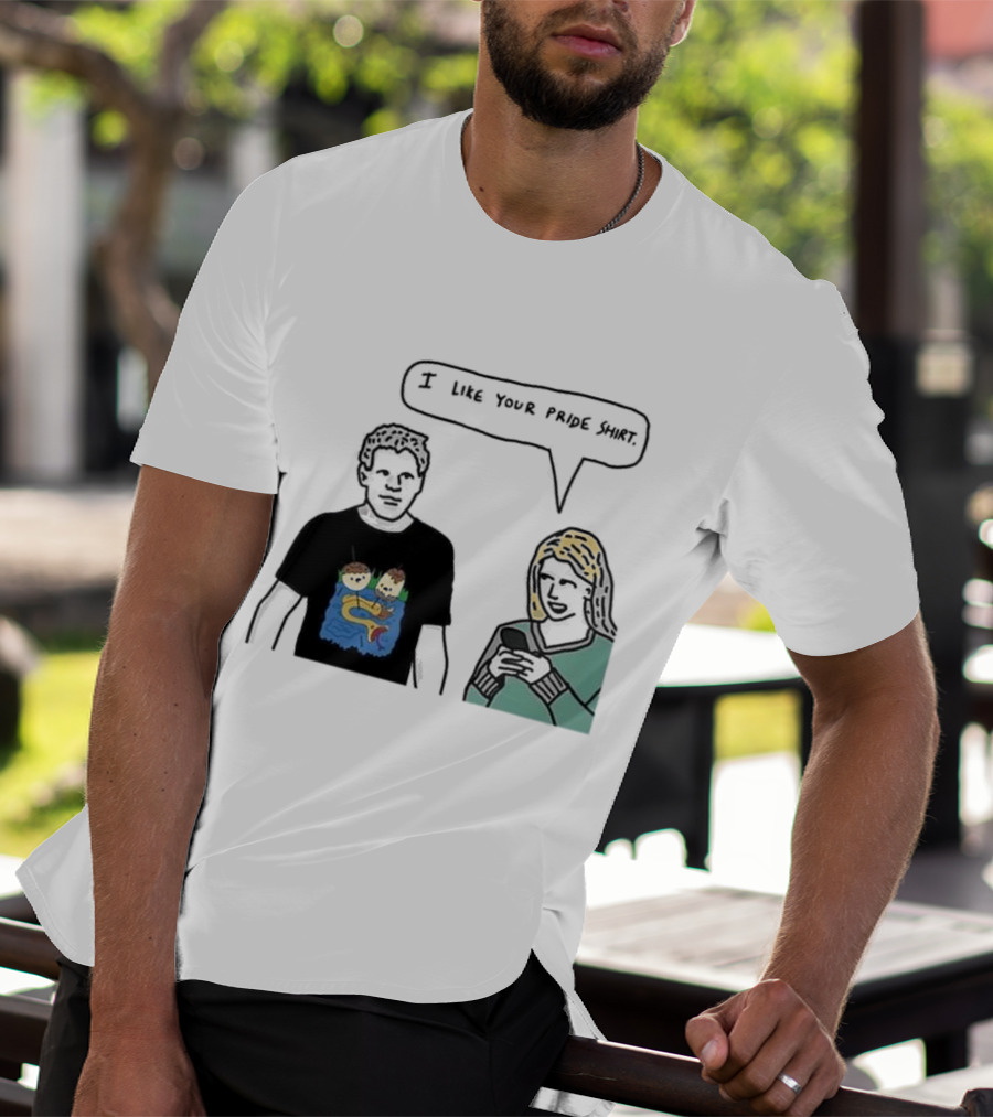 I Like Your Pride Shirt Lion And Monkeys By Water Speak Bubble T-Shirt