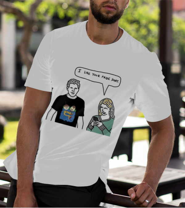 I Like Your Pride Shirt Lion And Monkeys By Water Speak Bubble T-Shirt
