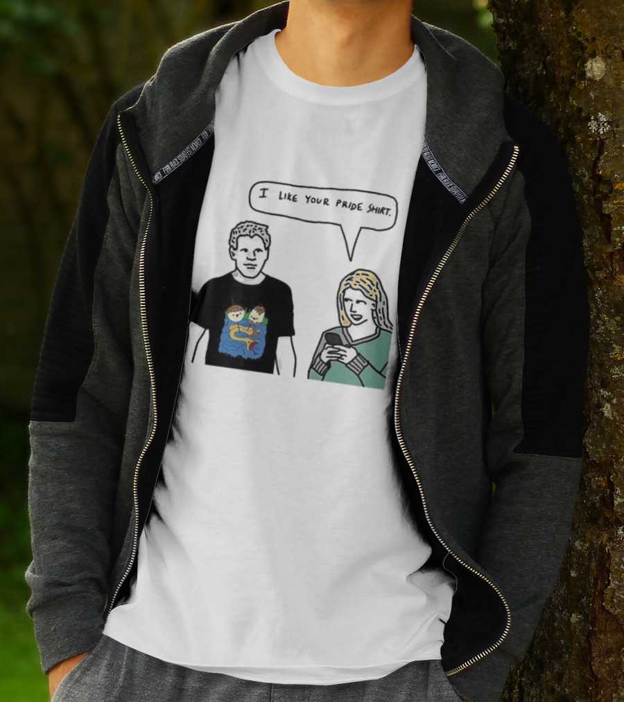 I Like Your Pride Shirt Lion And Monkeys By Water Speak Bubble T-Shirt