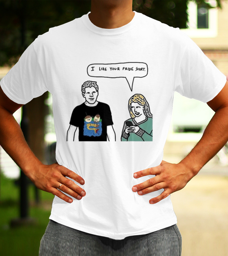 I Like Your Pride Shirt Lion And Monkeys By Water Speak Bubble T-Shirt