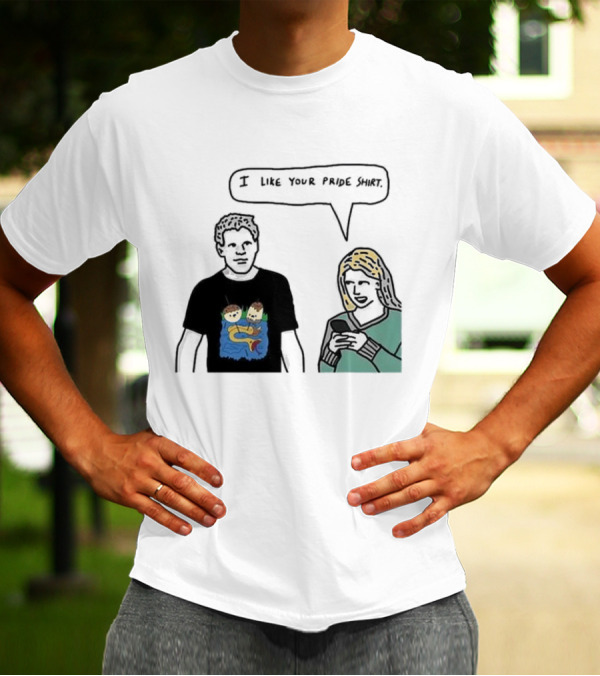 I Like Your Pride Shirt Lion And Monkeys By Water Speak Bubble T-Shirt