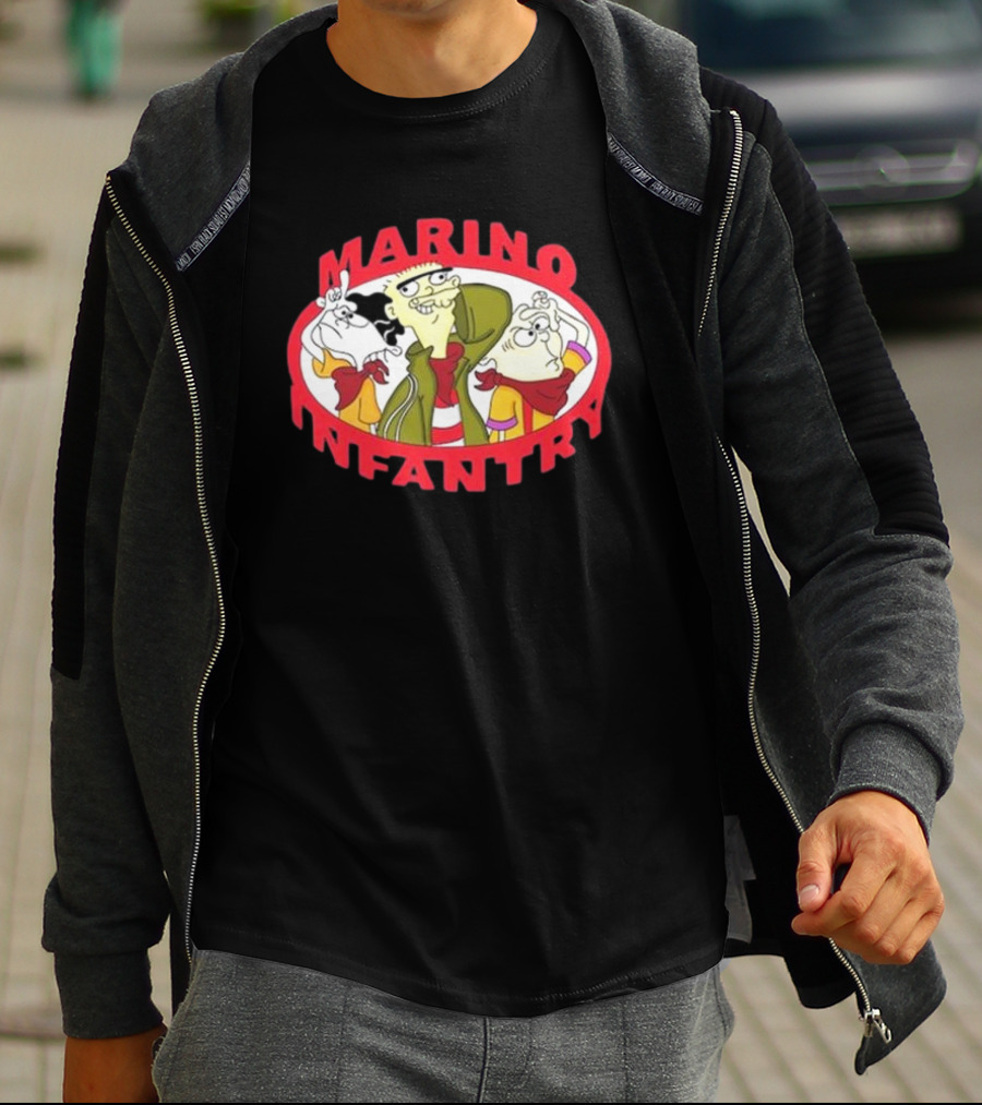 Marino Infantry Ed Edd N Eddy Collaboration Apparel Featuring Iconic Cartoon Characters T-Shirt