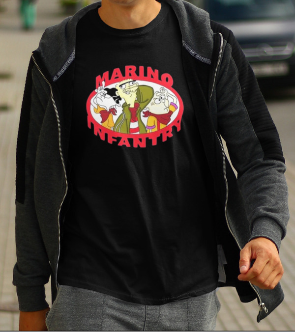 Marino Infantry Ed Edd N Eddy Collaboration Apparel Featuring Iconic Cartoon Characters T-Shirt