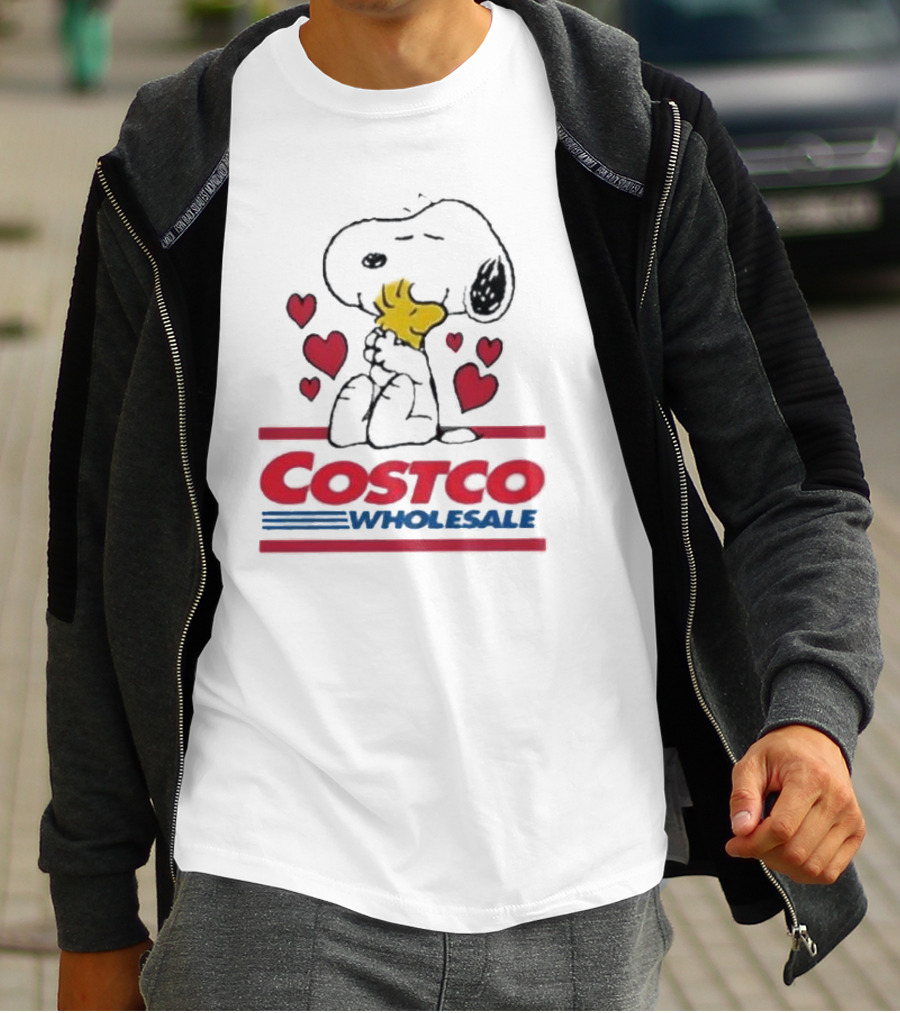 Snoopy Woodstock Hearts Costco Wholesale T-Shirt