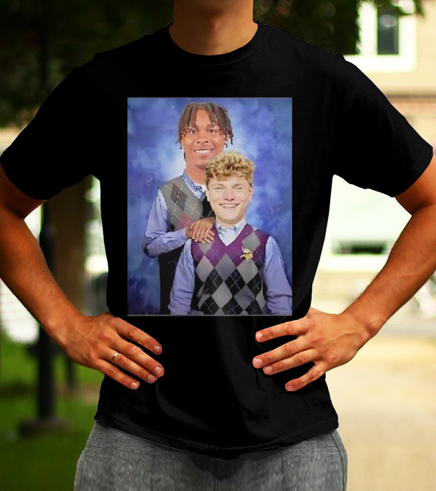 Step Brothers Justin Jefferson JJ McCarthy Minnesota Vikings T-Shirt