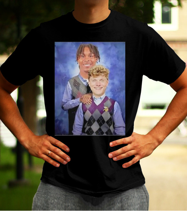 Step Brothers Justin Jefferson JJ McCarthy Minnesota Vikings T-Shirt