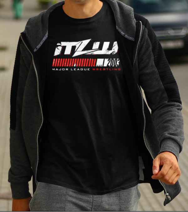 Major League Wrestling MLW Est 2003 Logo White Red T-Shirt