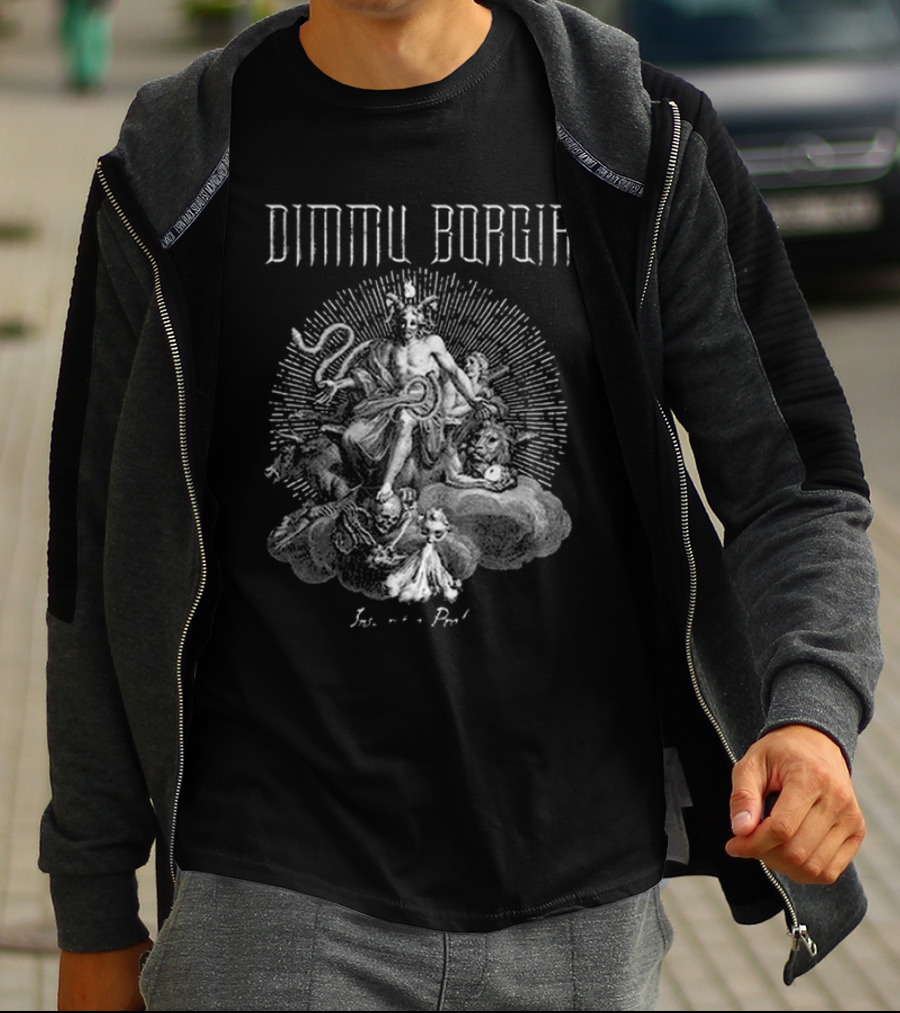 Dimmu Borgir Ins. Profanus Occult Iconography Baphomet Inspired T-Shirt