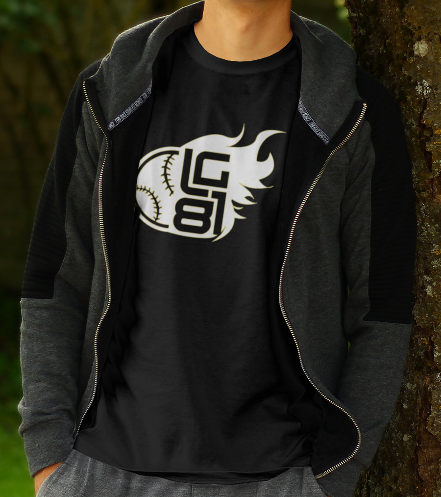 Jeff Passan Luis Gil LG 81 Baseball Flame T-Shirt