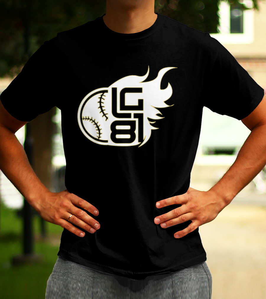 Jeff Passan Luis Gil LG 81 Baseball Flame T-Shirt