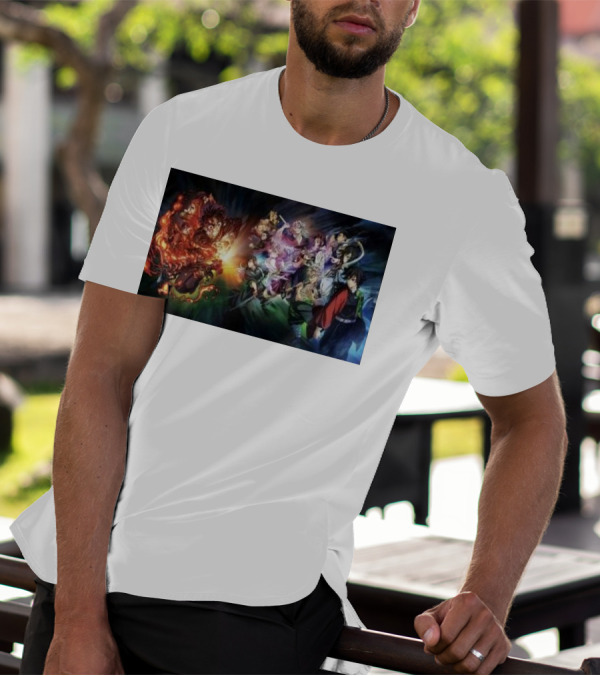 Demon Slayer Kimetsu No Yaiba Epic Hashira Training Battle Scene T-Shirt