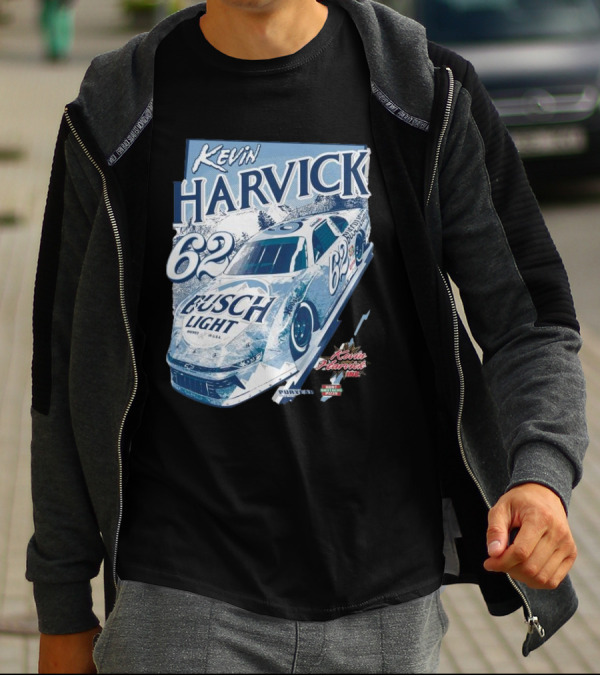 Kevin Harvick 62 Busch Light Racing Car At 5 Flags Speedway June 28 T-Shirt