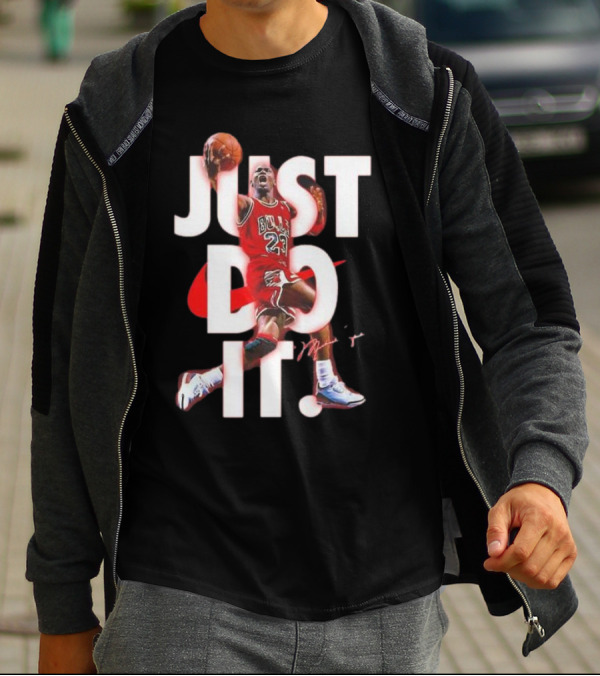 Michael Jordan Just Do It Bulls 23 Signature T-Shirt