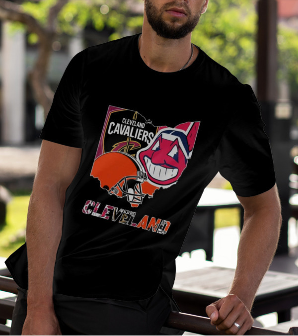 Cleveland Cavaliers Browns Indians Sports Team T-Shirt