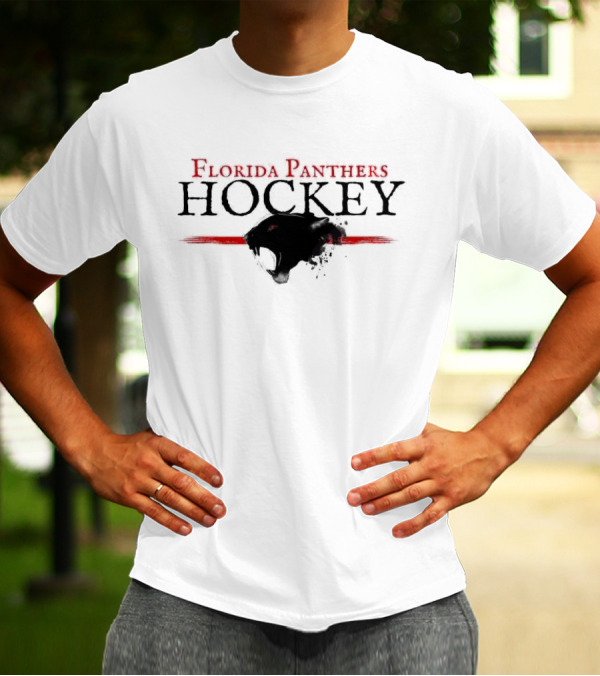 Florida Panthers Hockey Vintage Retro Style Panther Head T-Shirt