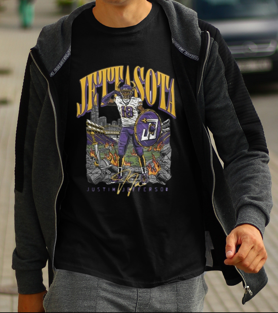 Justin Jefferson Jettasota Football Signature 18 T-Shirt