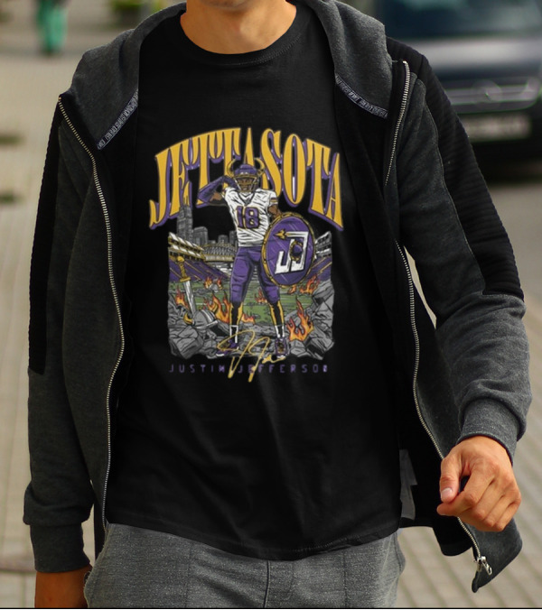 Justin Jefferson Jettasota Football Signature 18 T-Shirt