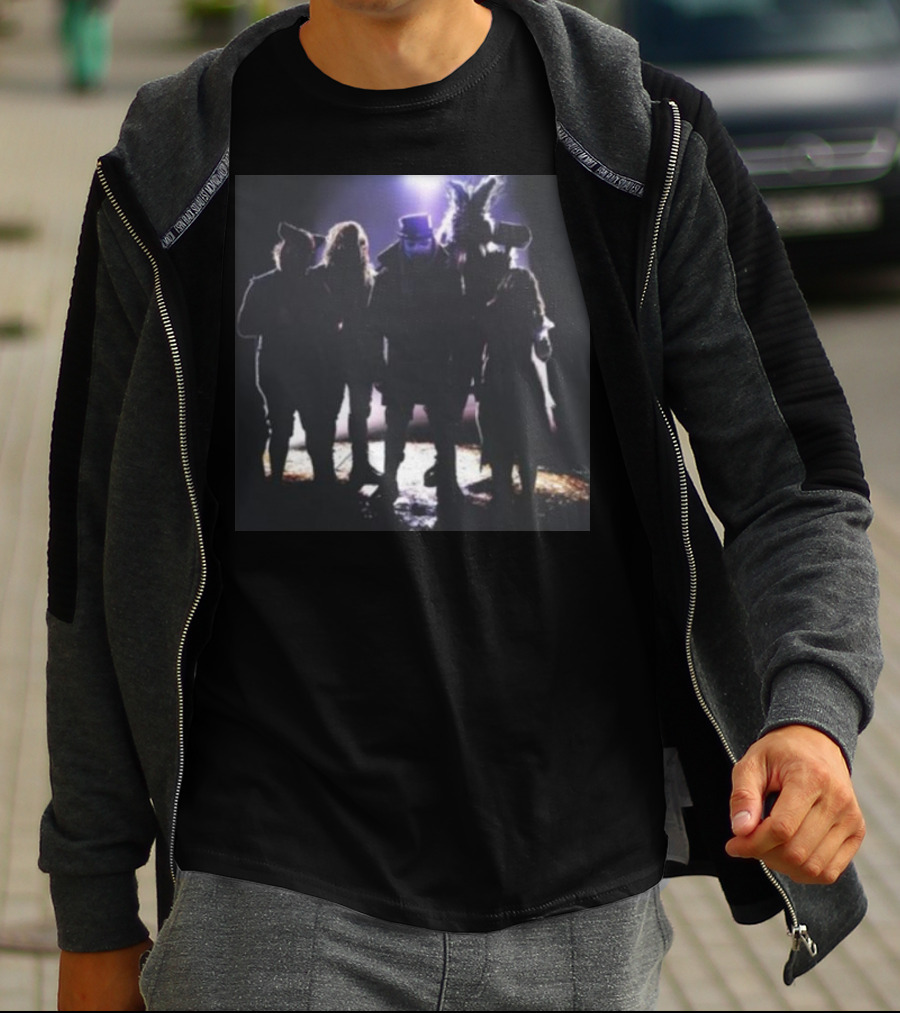 Fightful Wrestling Wyatt Sicks Illuminated Shadow Group Photo T-Shirt