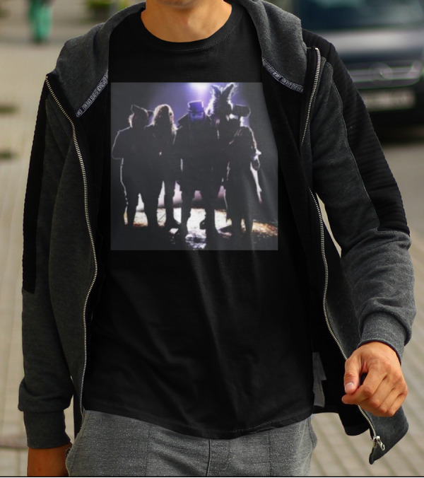 Fightful Wrestling Wyatt Sicks Illuminated Shadow Group Photo T-Shirt