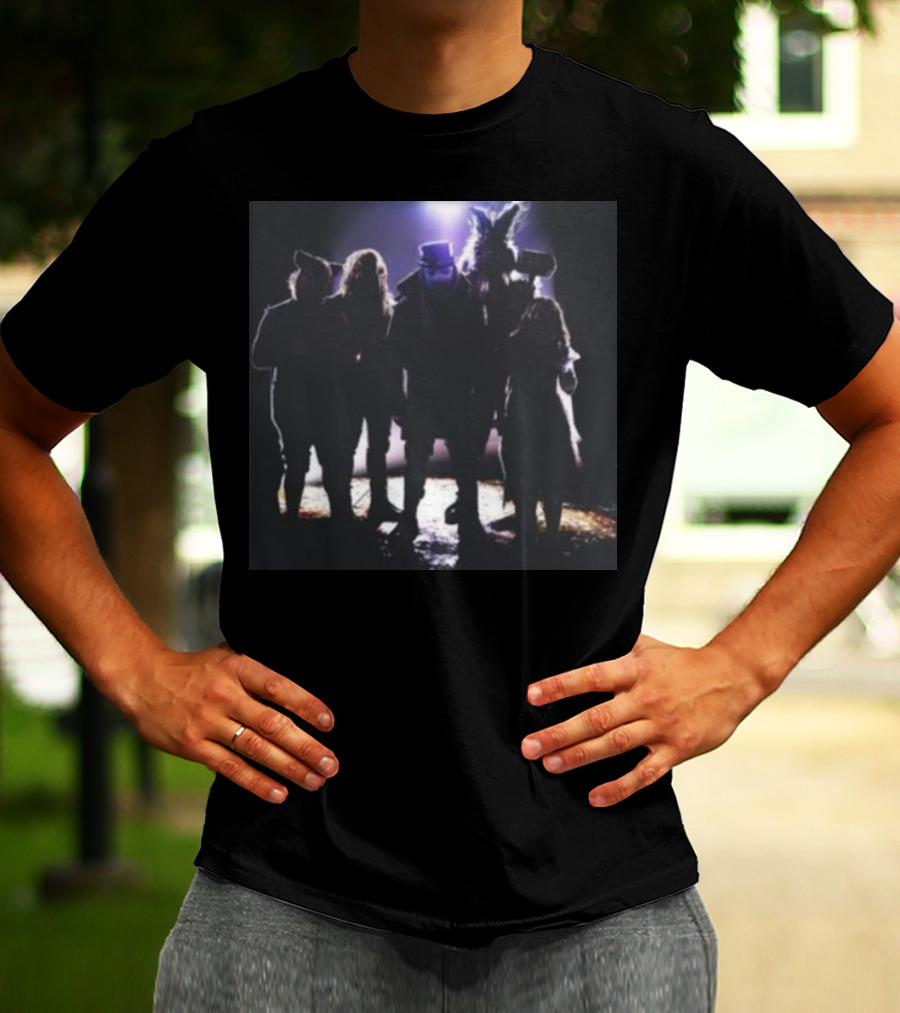 Fightful Wrestling Wyatt Sicks Illuminated Shadow Group Photo T-Shirt