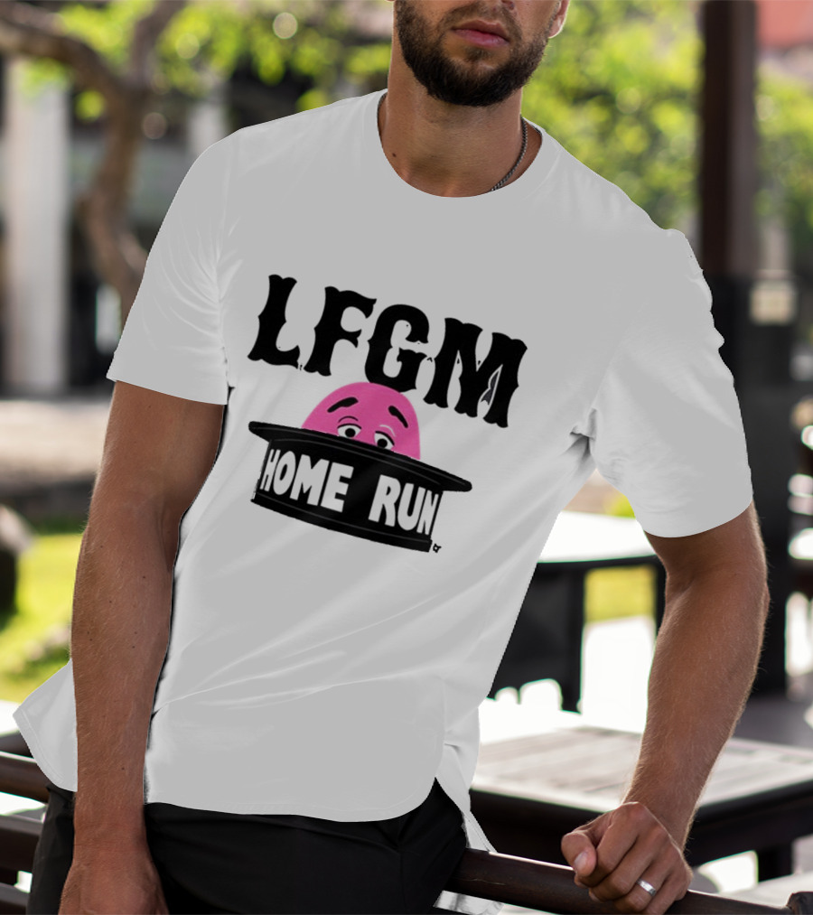 LFGM Grimace Home Run Hat Peeking T-Shirt