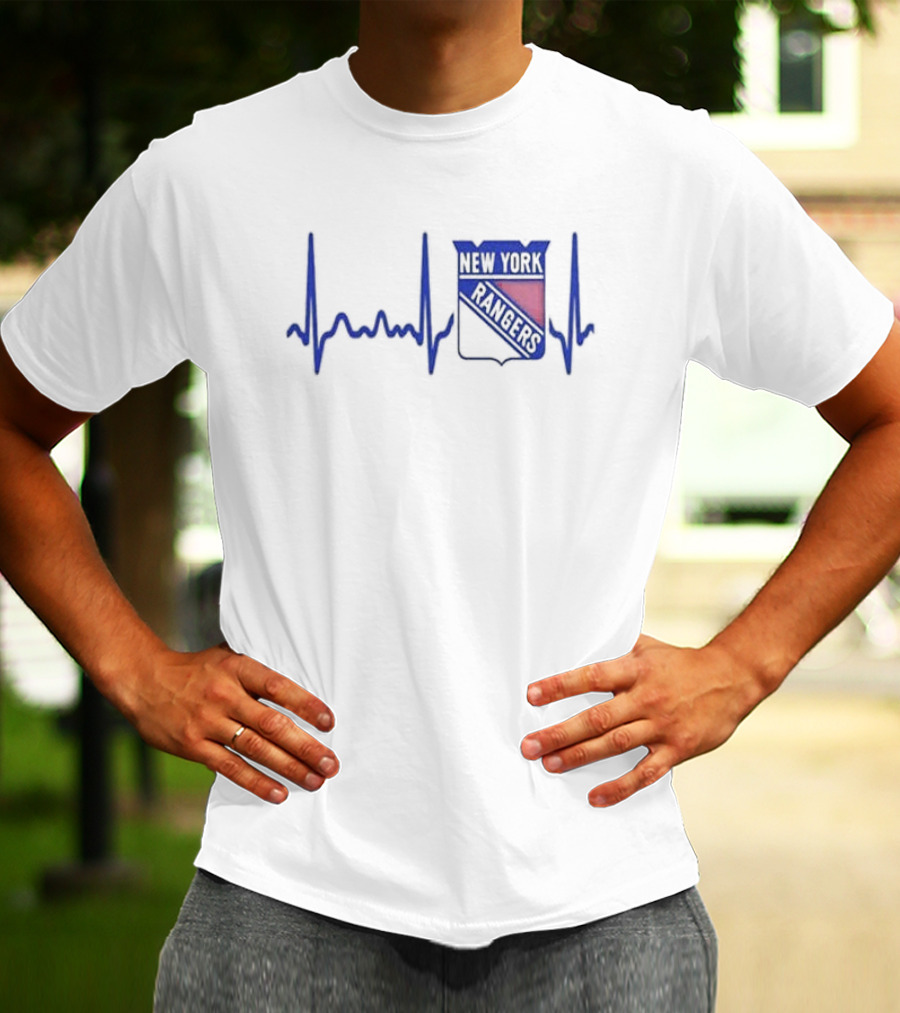 Heartbeat New York Rangers Hockey T-Shirt