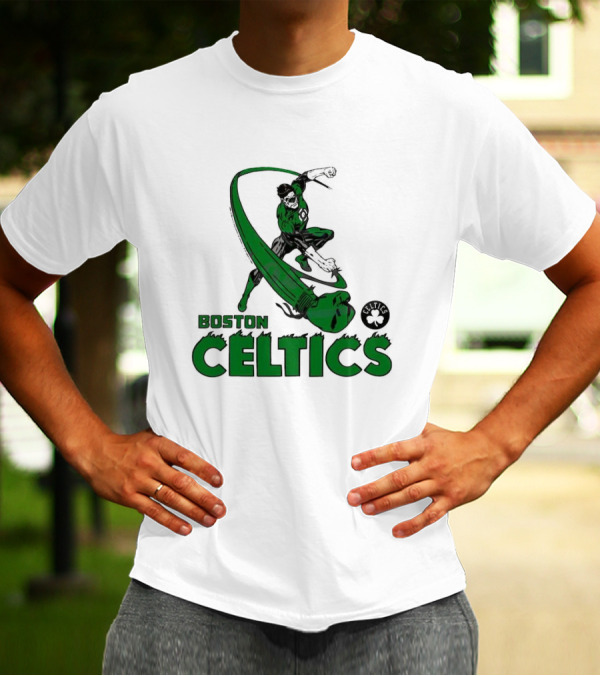 Boston Celtics Green Lantern Comics T-Shirt