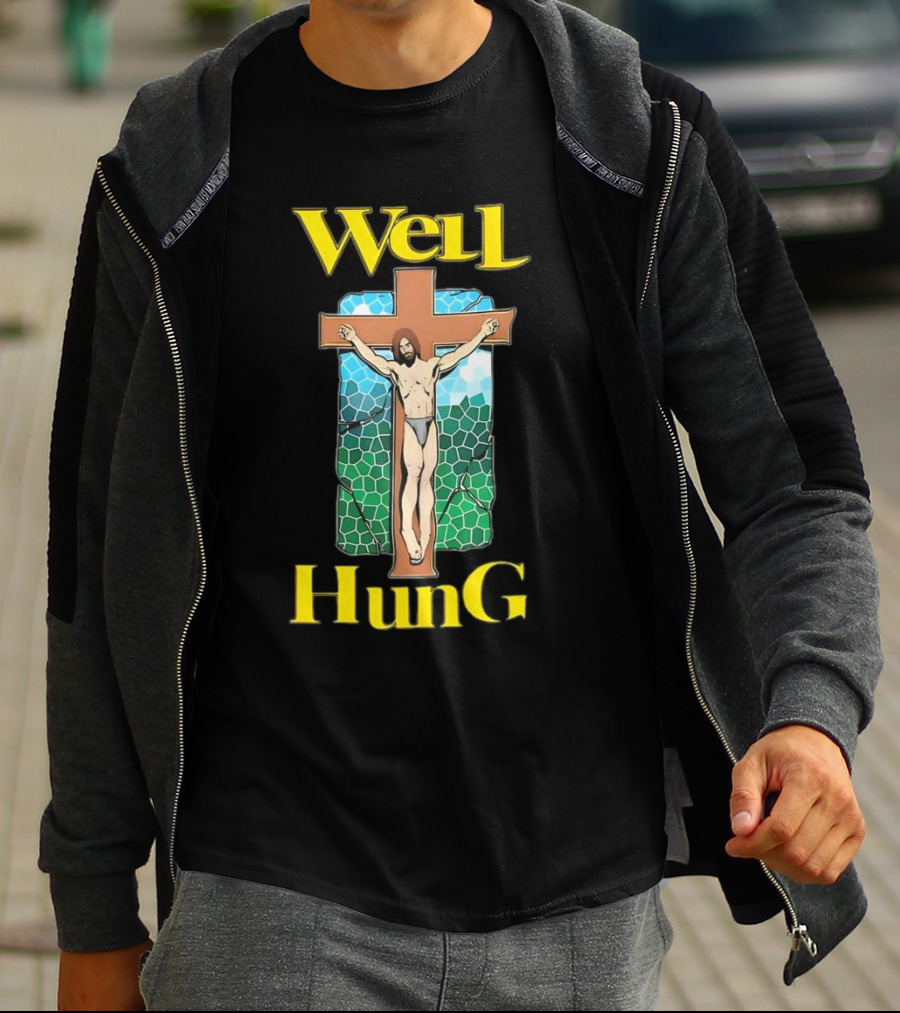 Well Hung Jesus Cross T-Shirt