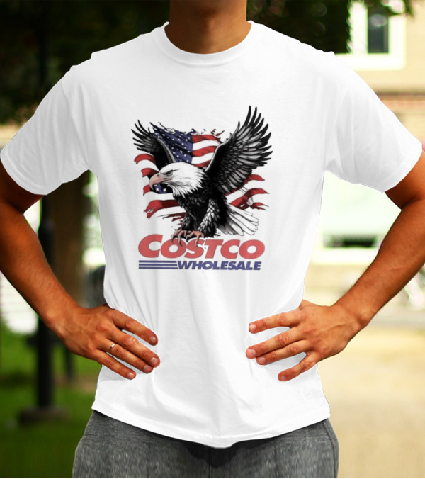 Costco Wholesale American Flag Eagle T-Shirt