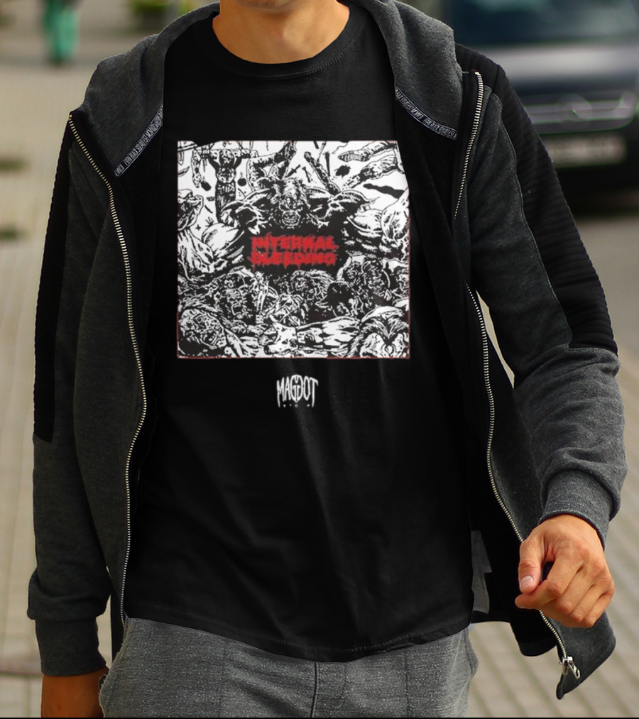 Internal Bleeding Maggot Stomp RWE Gruesome Zombie T-Shirt