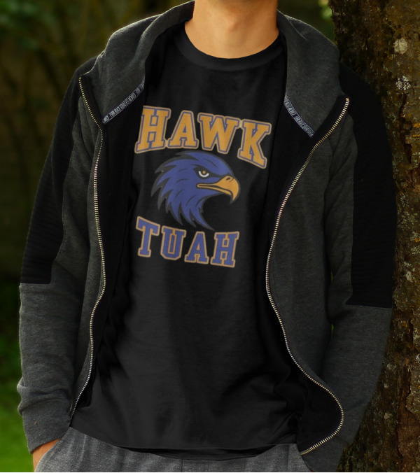 Hawk Tuah Team Spirit Blue Eagle T-Shirt