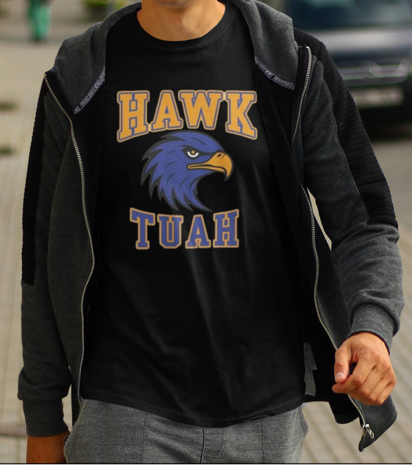 Hawk Tuah Team Spirit Blue Eagle T-Shirt