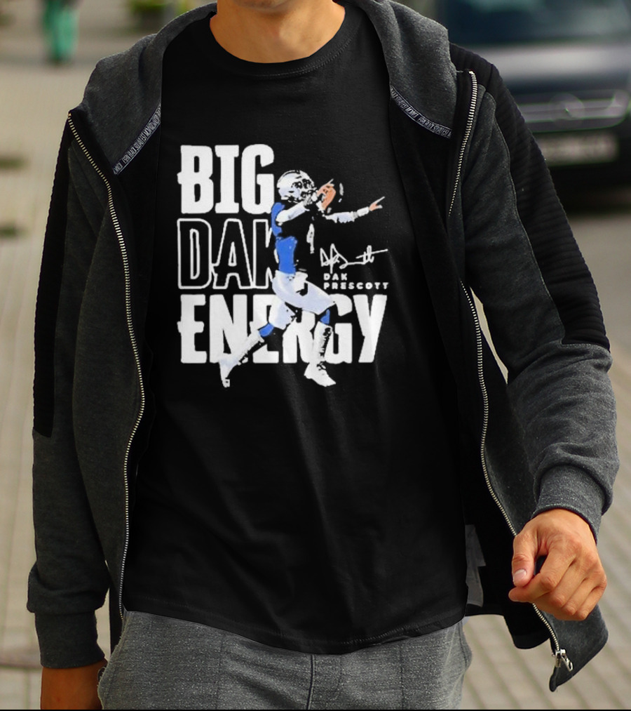 Dallas Cowboys Big Dak Energy Dak Prescott Player Signature T-Shirt