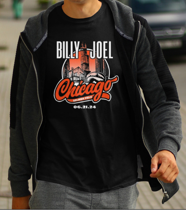 Billy Joel Chicago Soldier Field 06.21.24 T-Shirt