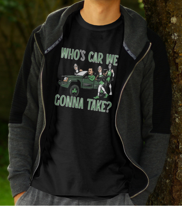 Hank Lockwood Who's Car We Gonna Take Celtics Basketball Fan T-Shirt
