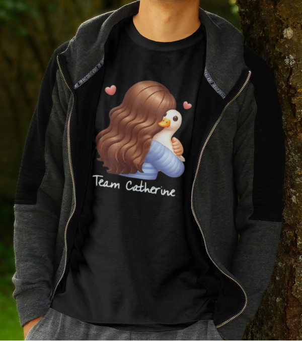 Team Catherine Real Housewives Recaps Duck Emoji Hearts T-Shirt