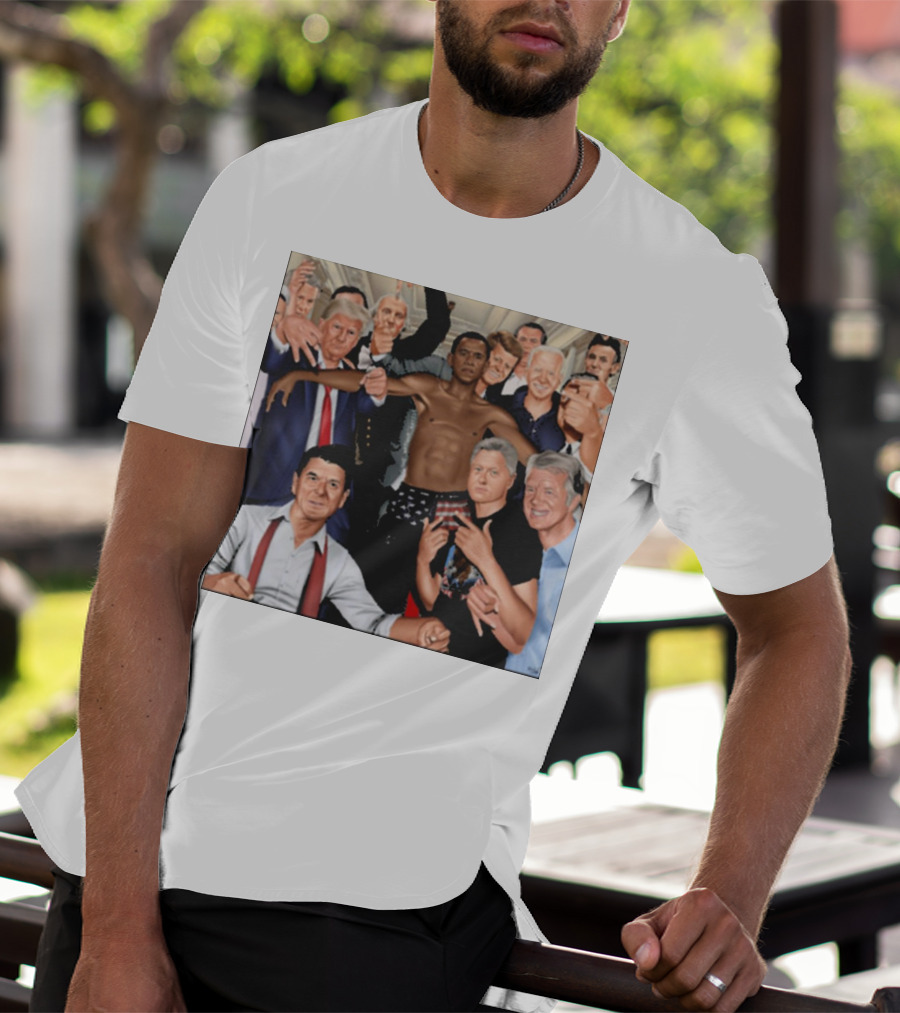 The Wright Artist Glory Boyz U.S. Political Leaders Group Photo T-Shirt